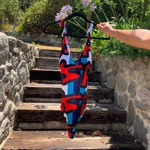 NWOT Stephen Sprouse x Target USA Swimsuit